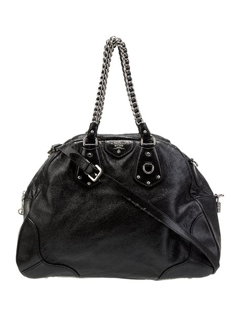 Prada Cervo Lux Bowler Bag 